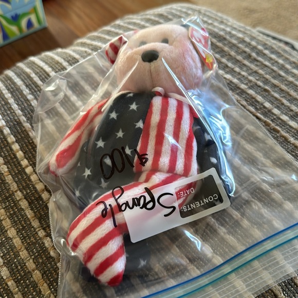 1999 Spangle Beanie Baby with RARE Pink Head - Picture 6 of 6